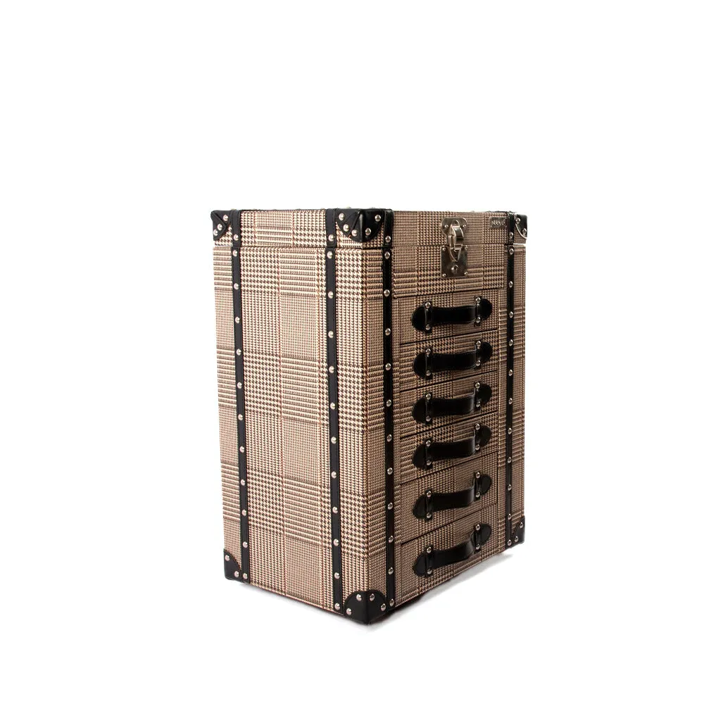 Artisan  Jewellery Armoire Printing Burberry Black Leather