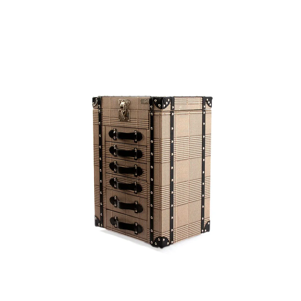 Artisan  Jewellery Armoire Printing Burberry Black Leather