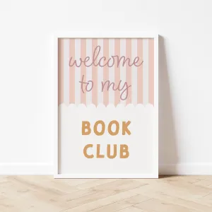 Autumns Corner 'Welcome To My Book Club' Print