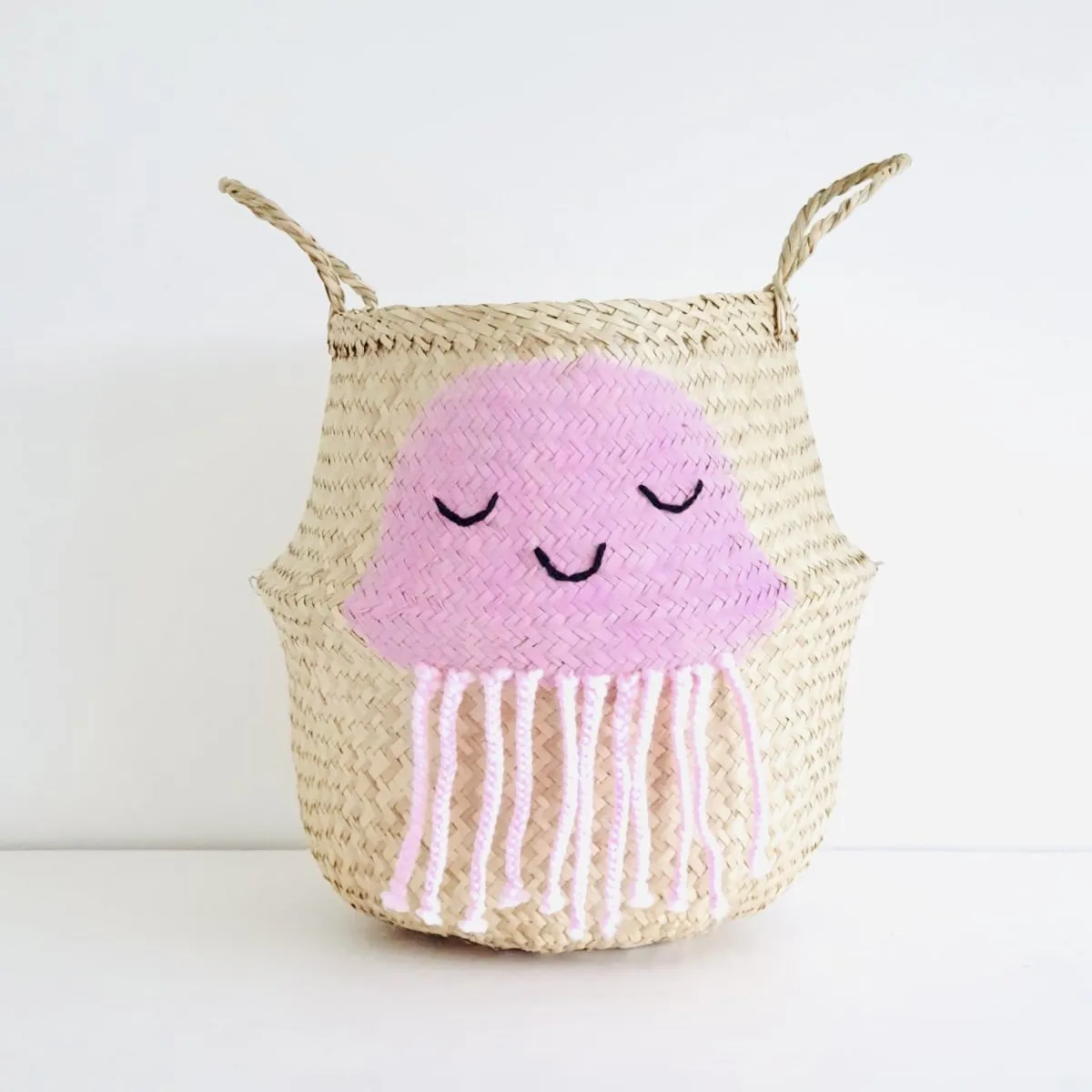Bellybambino Pink Jellyfish Basket - Large