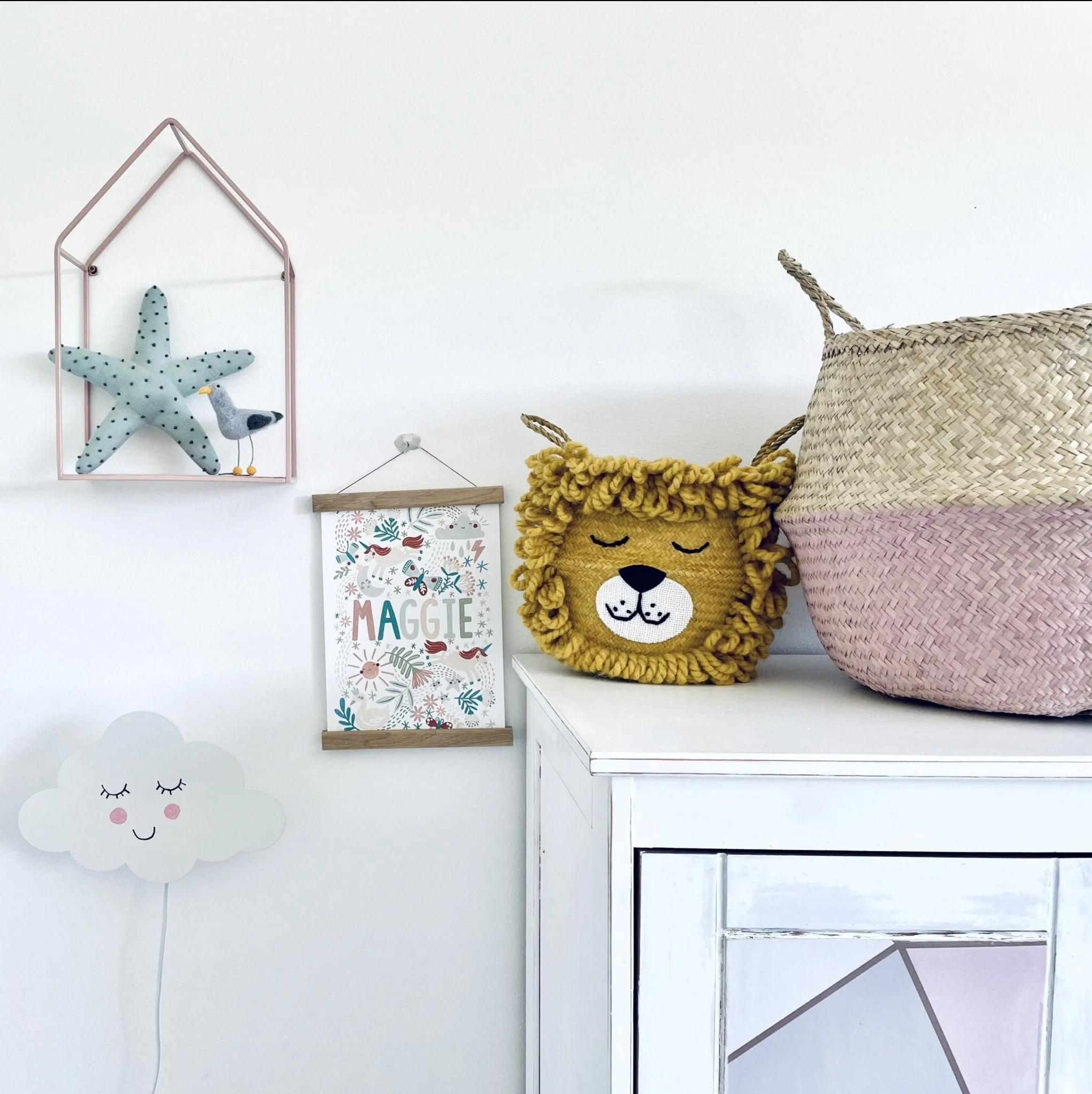 Bellybambino Yellow Lion Basket - Small