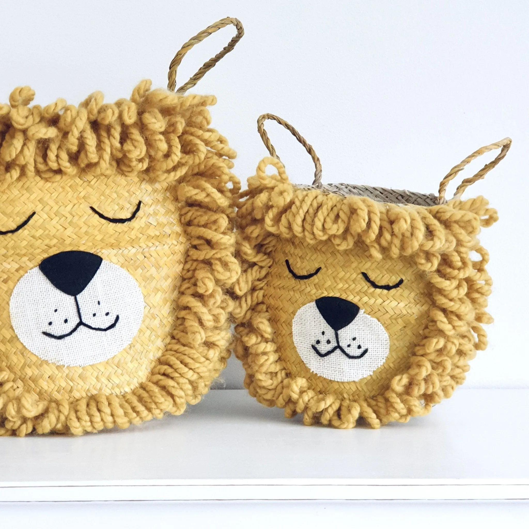 Bellybambino Yellow Lion Basket - Small