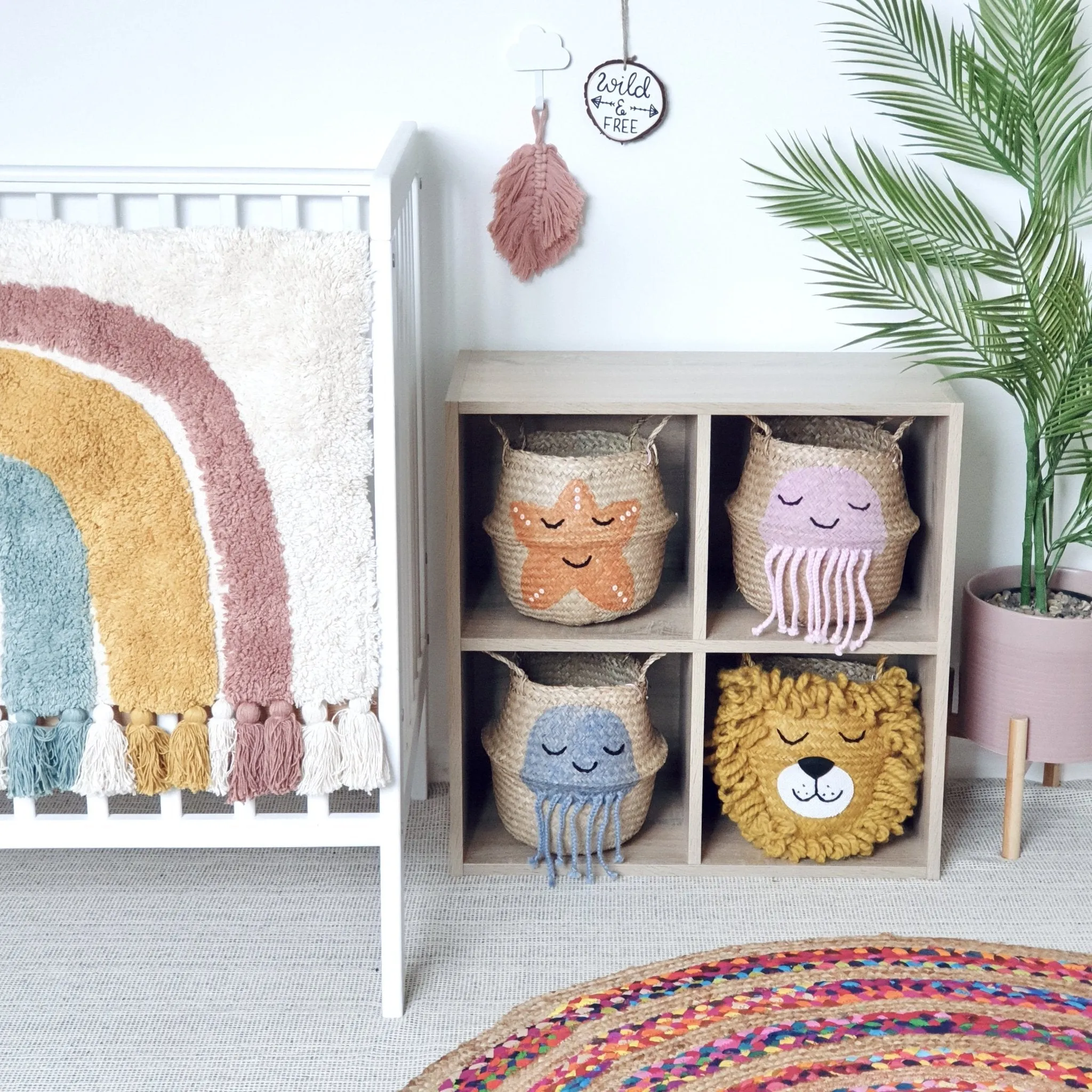 Bellybambino Yellow Lion Basket - Small