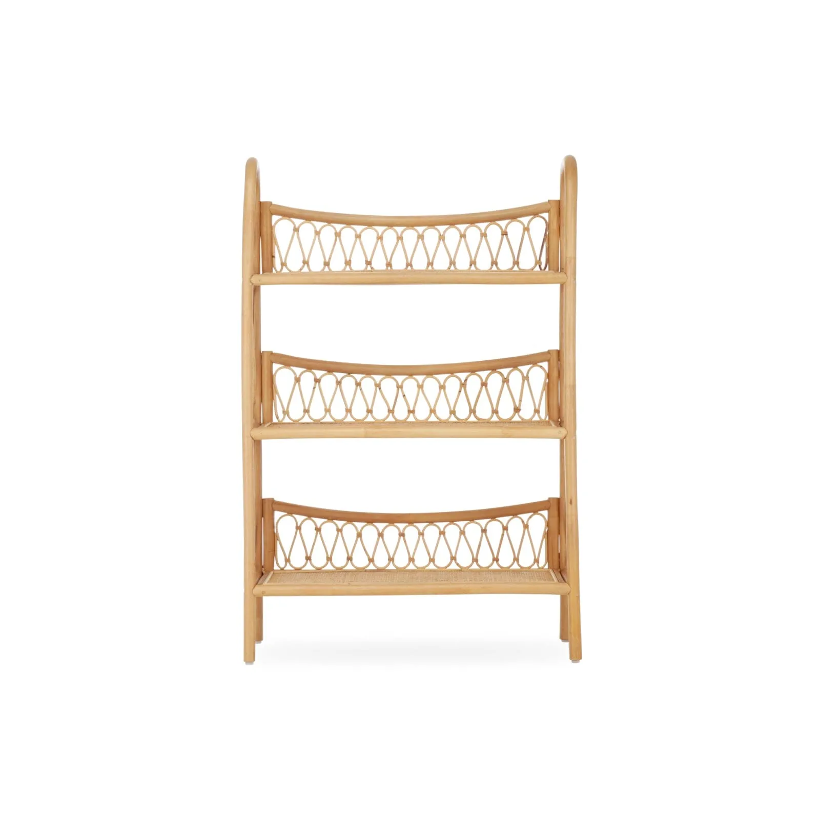 Cuddleco Aria 3 Tier Shelving Unit - Rattan