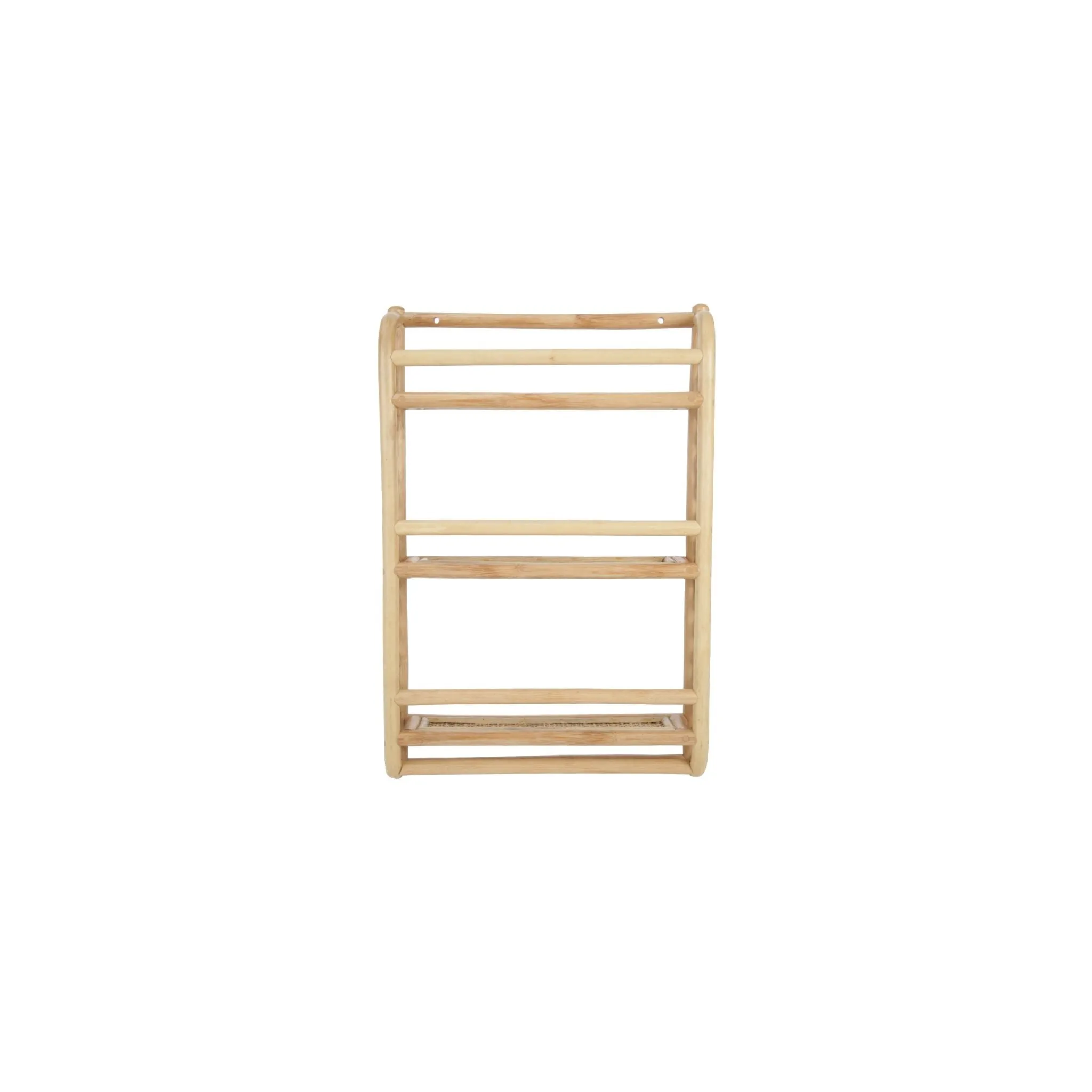 CuddleCo Aria Wave Bookshelf - Rattan