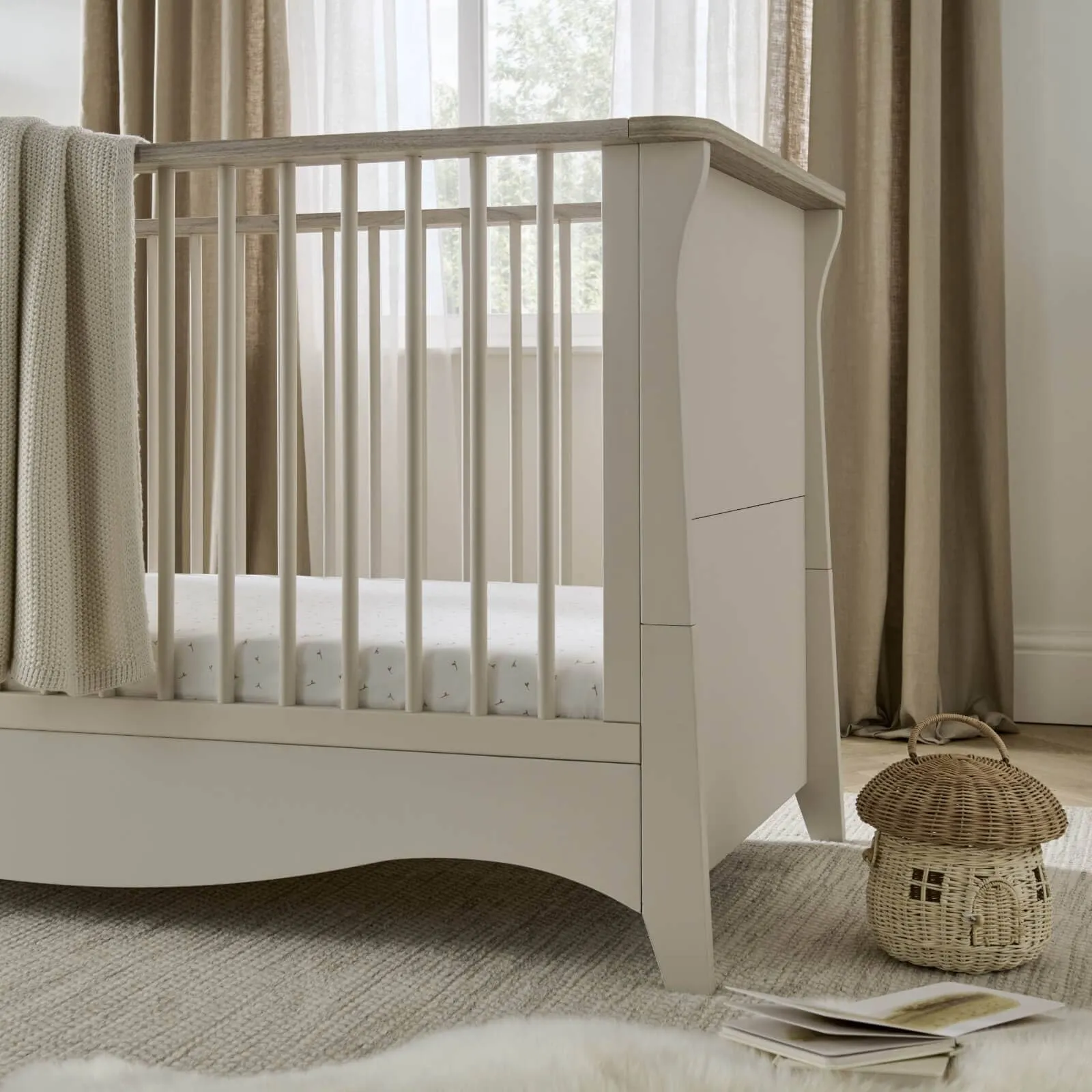 Cuddleco Clara 2 Piece Nursery Furniture Set  - Cashmere & Ash