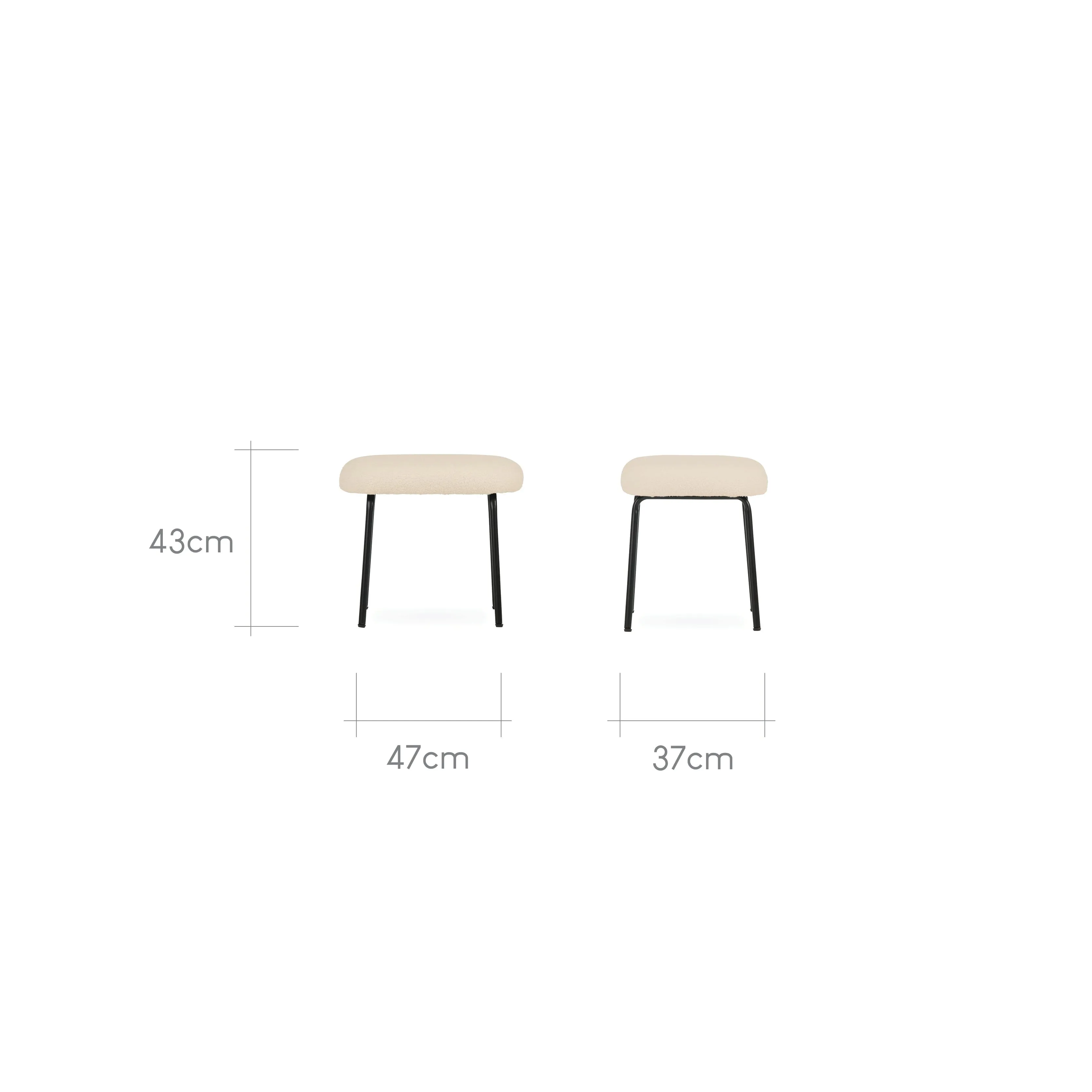 Cuddleco Marley Nursing Chair And Footstool - Teddy Light Beige