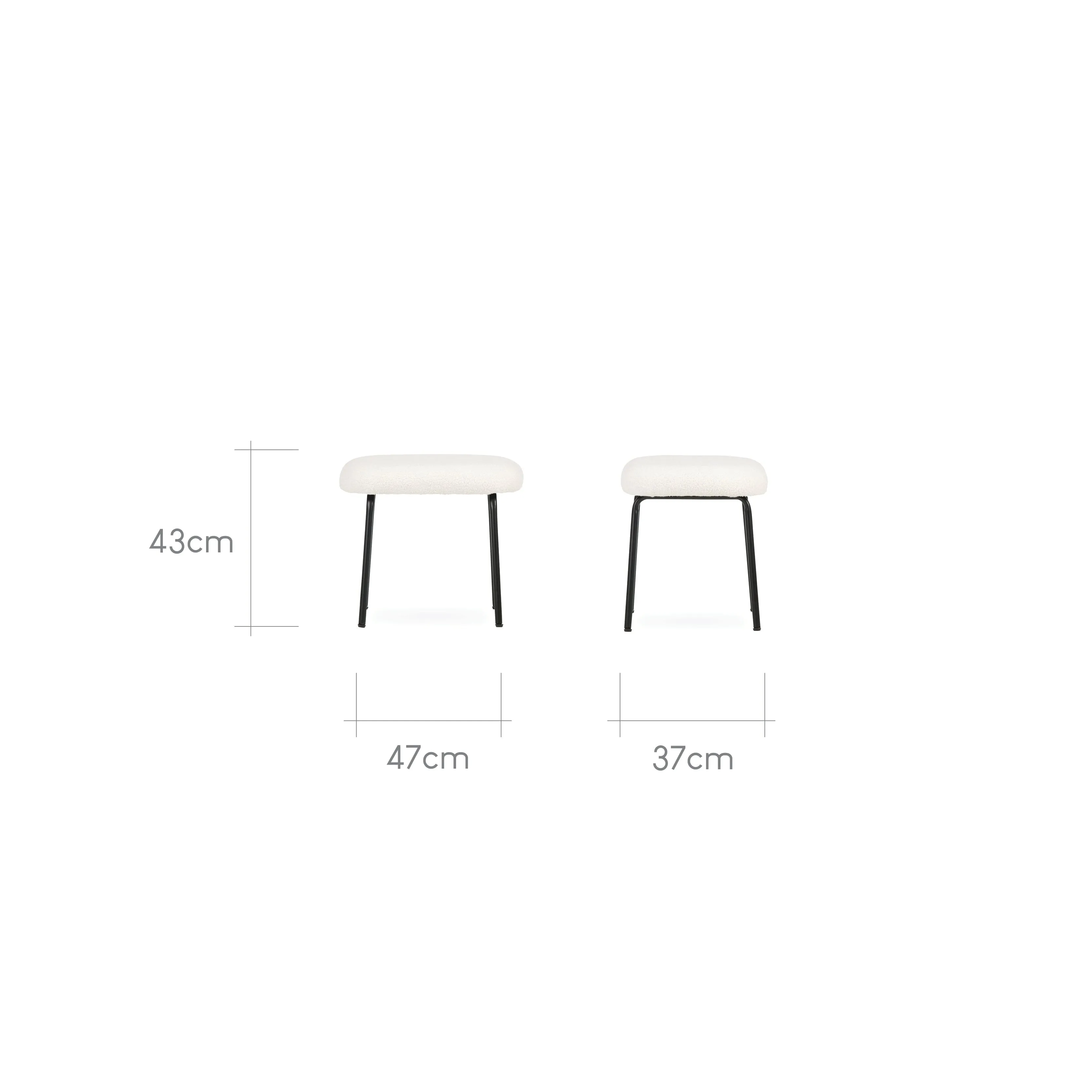 Cuddleco Marley Nursing Chair And Footstool - Teddy Off White