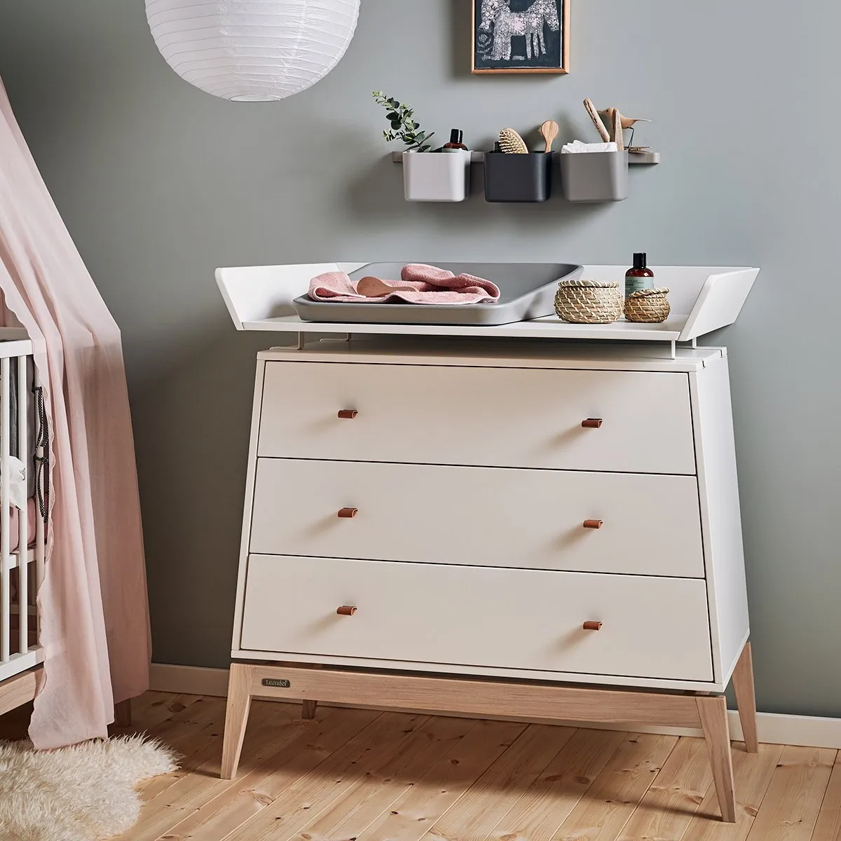 Leander Luna Dresser Changing Unit - White
