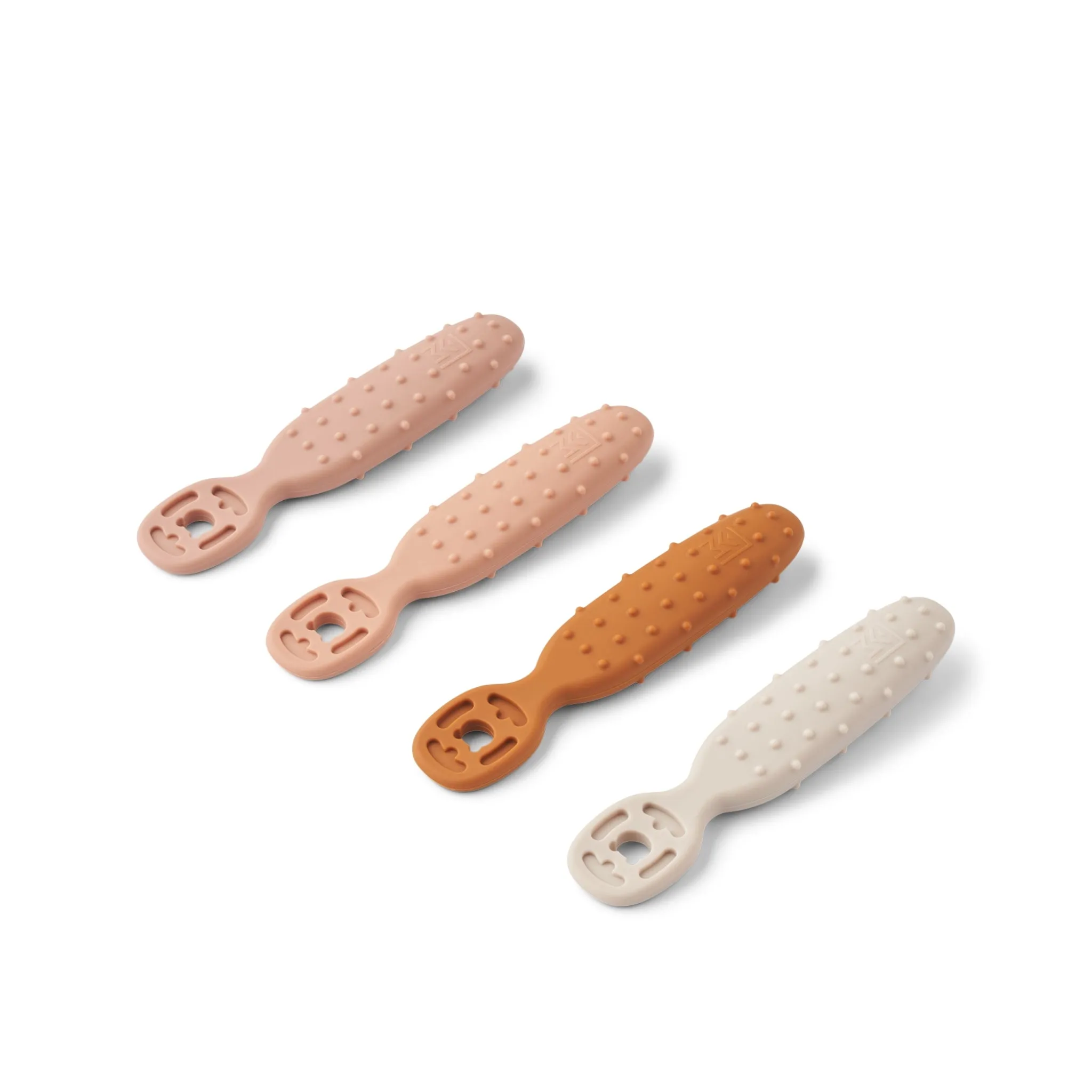 Liewood Caelia Baby Learning Spoon 4 Pack - Pale Tuscany Multi Mix