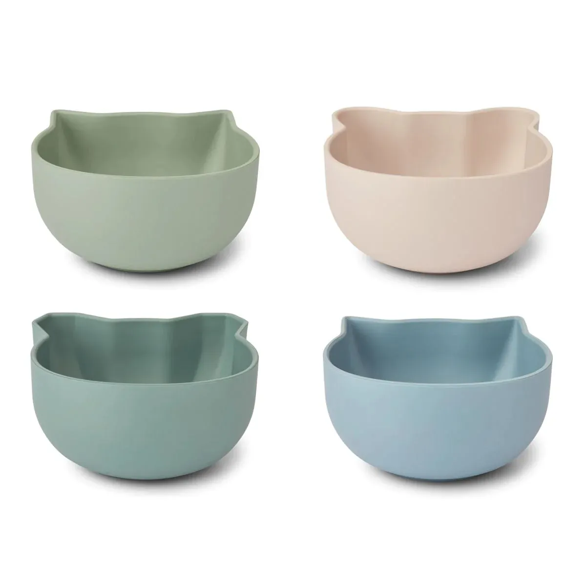 Liewood Filiz Snack Bowl 4 Pack - Classic / Dusty Mint Multi Mix