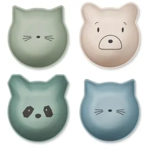 Liewood Filiz Snack Bowl 4 Pack - Classic / Dusty Mint Multi Mix
