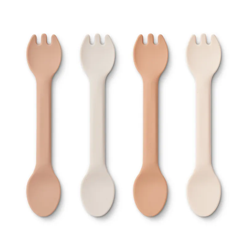 Liewood Jan 2 In 1 Cutlery 4 Pack - Rose Multi Mix