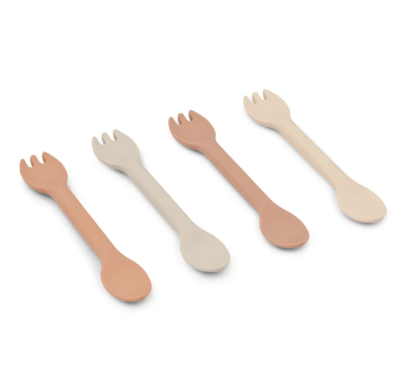 Liewood Jan 2 In 1 Cutlery 4 Pack - Rose Multi Mix