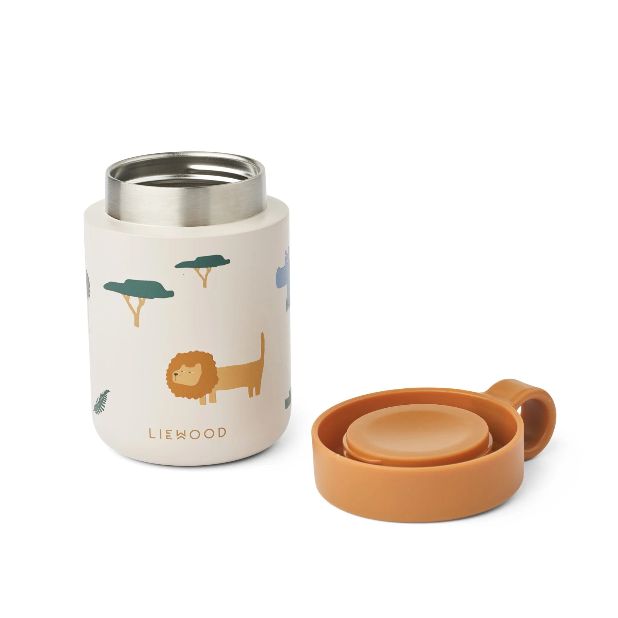 Liewood Kian Printed Food Jar - Safari Sandy Mix
