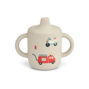 Liewood Neil Sippy Cup - Emergency Vehicle / Sandy