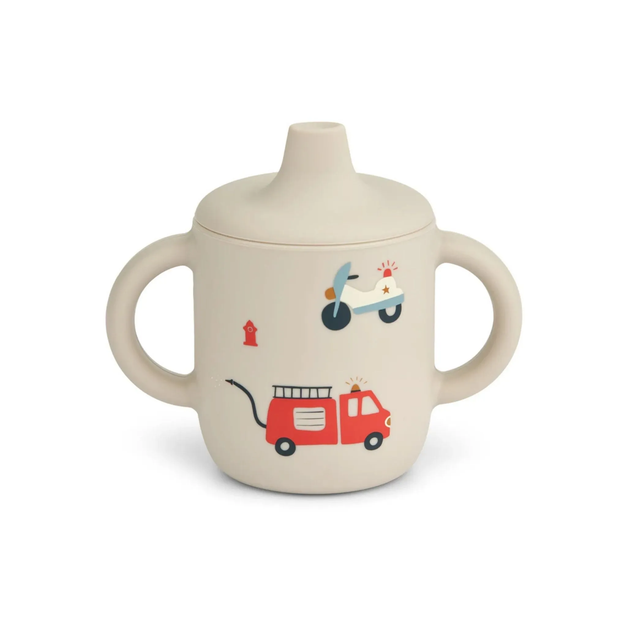 Liewood Neil Sippy Cup - Emergency Vehicle / Sandy