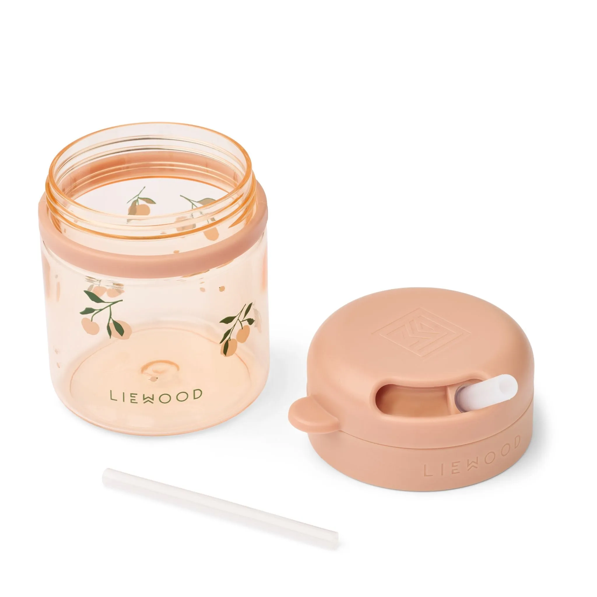Liewood Pavia Straw Cup 280ml - Peach / Sea Shell