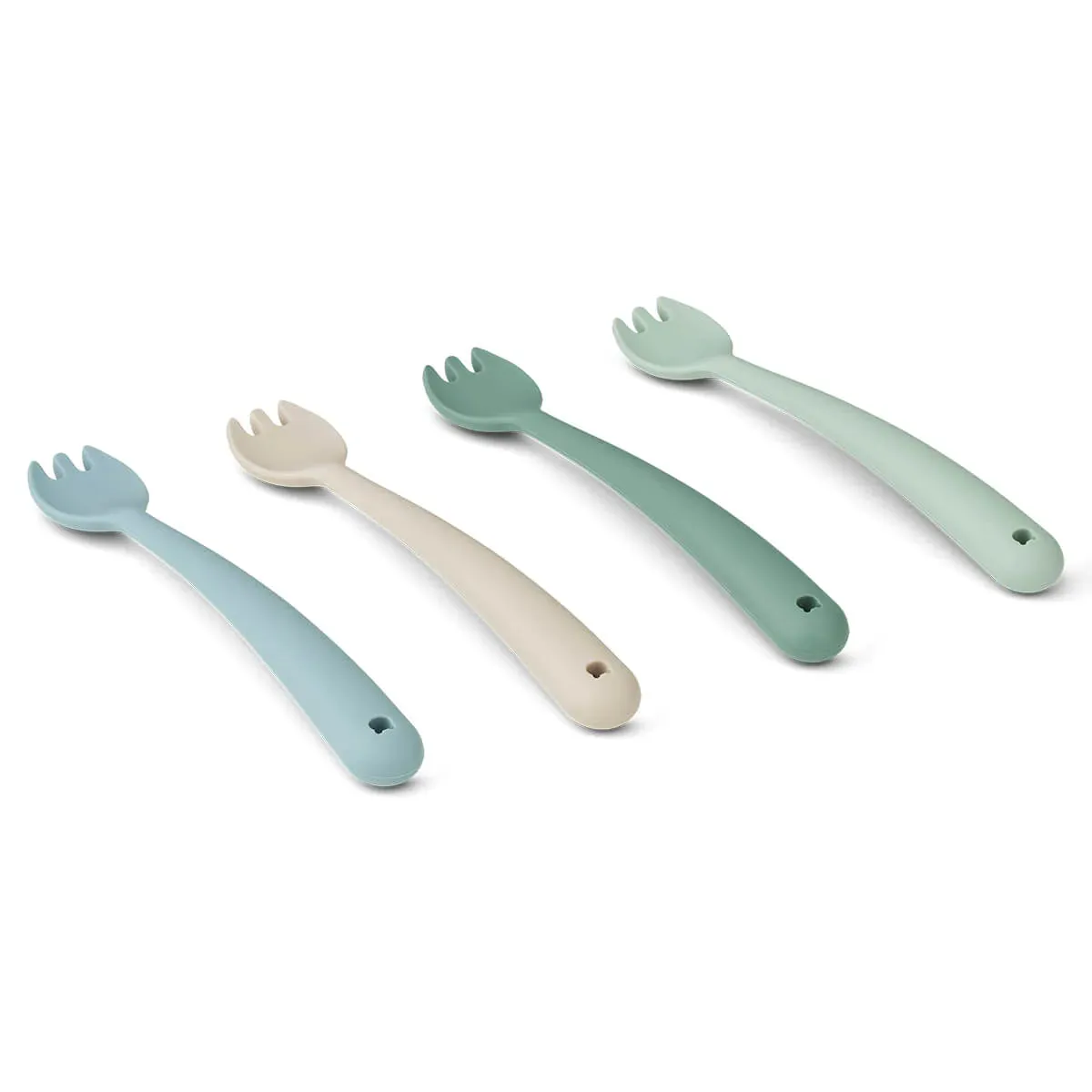 Liewood Scott Feeding Fork 4 Pack - Dusty Mint Multi Mix