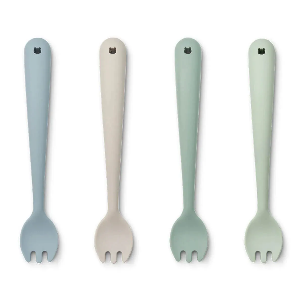 Liewood Scott Feeding Fork 4 Pack - Dusty Mint Multi Mix