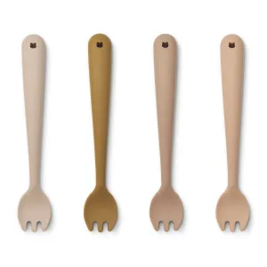 Liewood Scott Feeding Fork 4 Pack - Rose Multi Mix