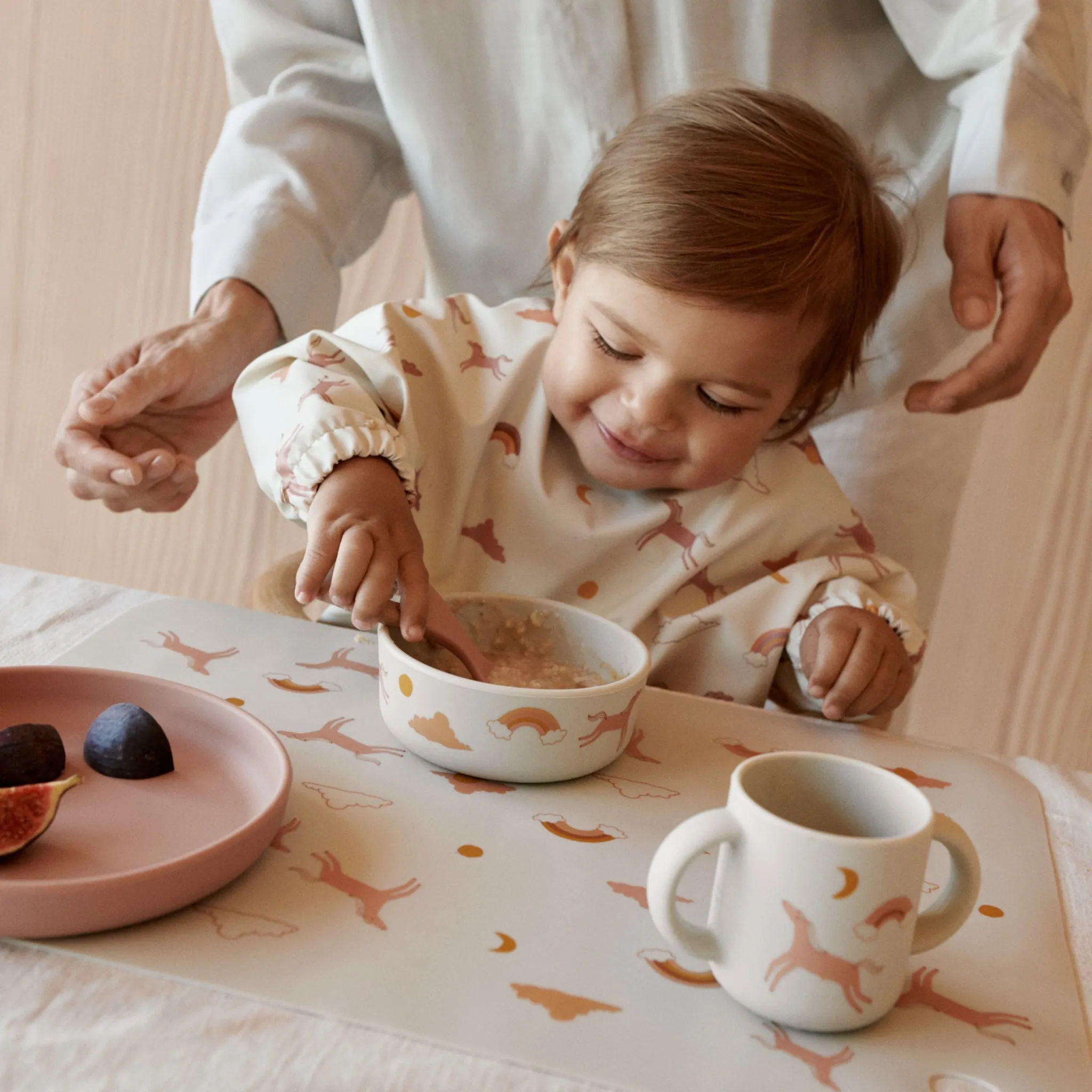 Liewood Vivi Printed Tableware Set - Dream / Ecru
