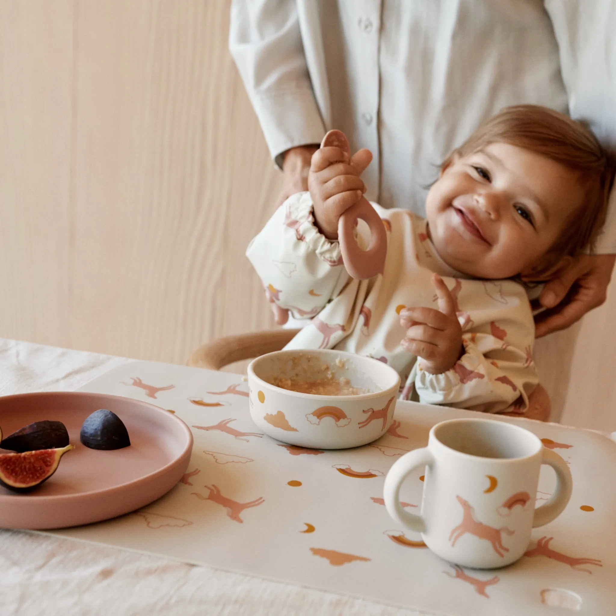 Liewood Vivi Printed Tableware Set - Dream / Ecru