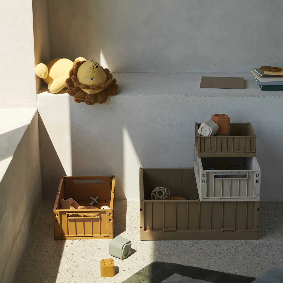 Liewood Weston Large Storage Crate - Oat