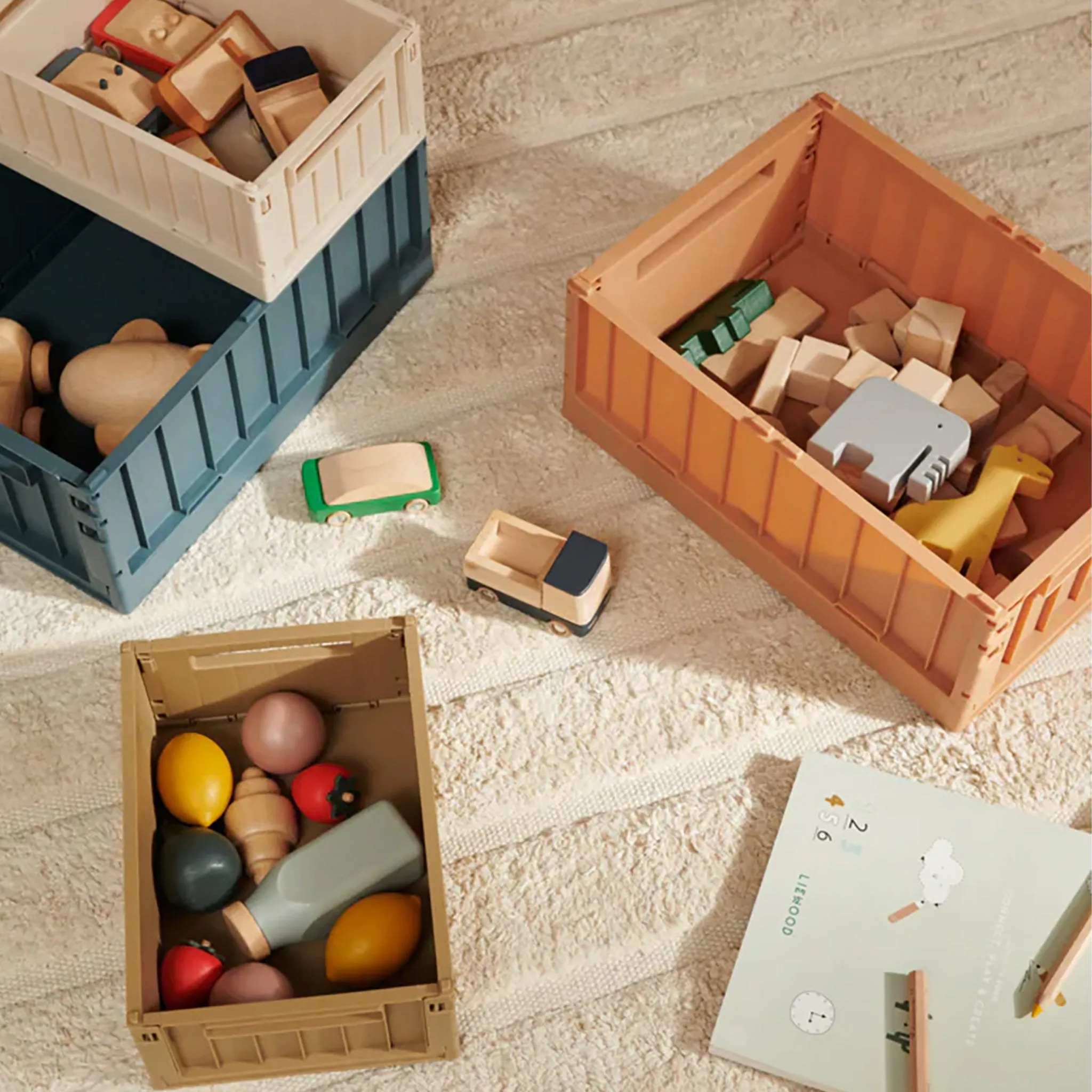 Liewood Weston Large Storage Crate - Tuscany Rose
