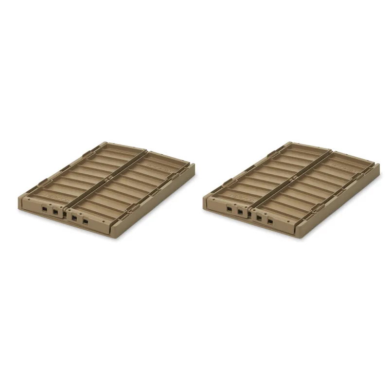 Liewood Weston Medium Storage Crate Set of 2 - Oat