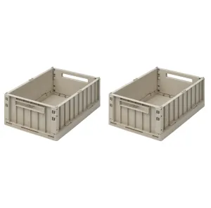 Liewood Weston Medium Storage Crate Set of 2 - Sandy
