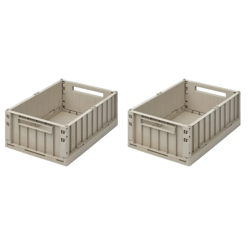 Liewood Weston Medium Storage Crate Set of 2 - Sandy