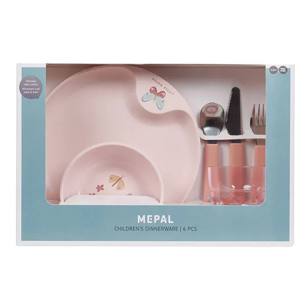 Little Dutch Mepal 6 Piece Dinnerware Set  - Flowers & Butterflies