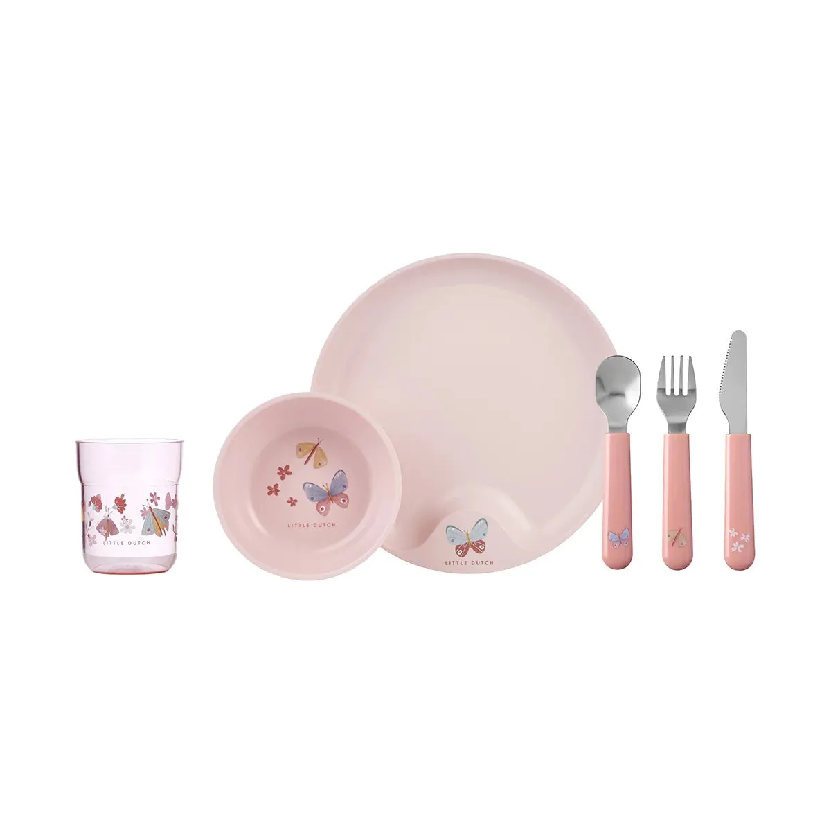 Little Dutch Mepal 6 Piece Dinnerware Set  - Flowers & Butterflies
