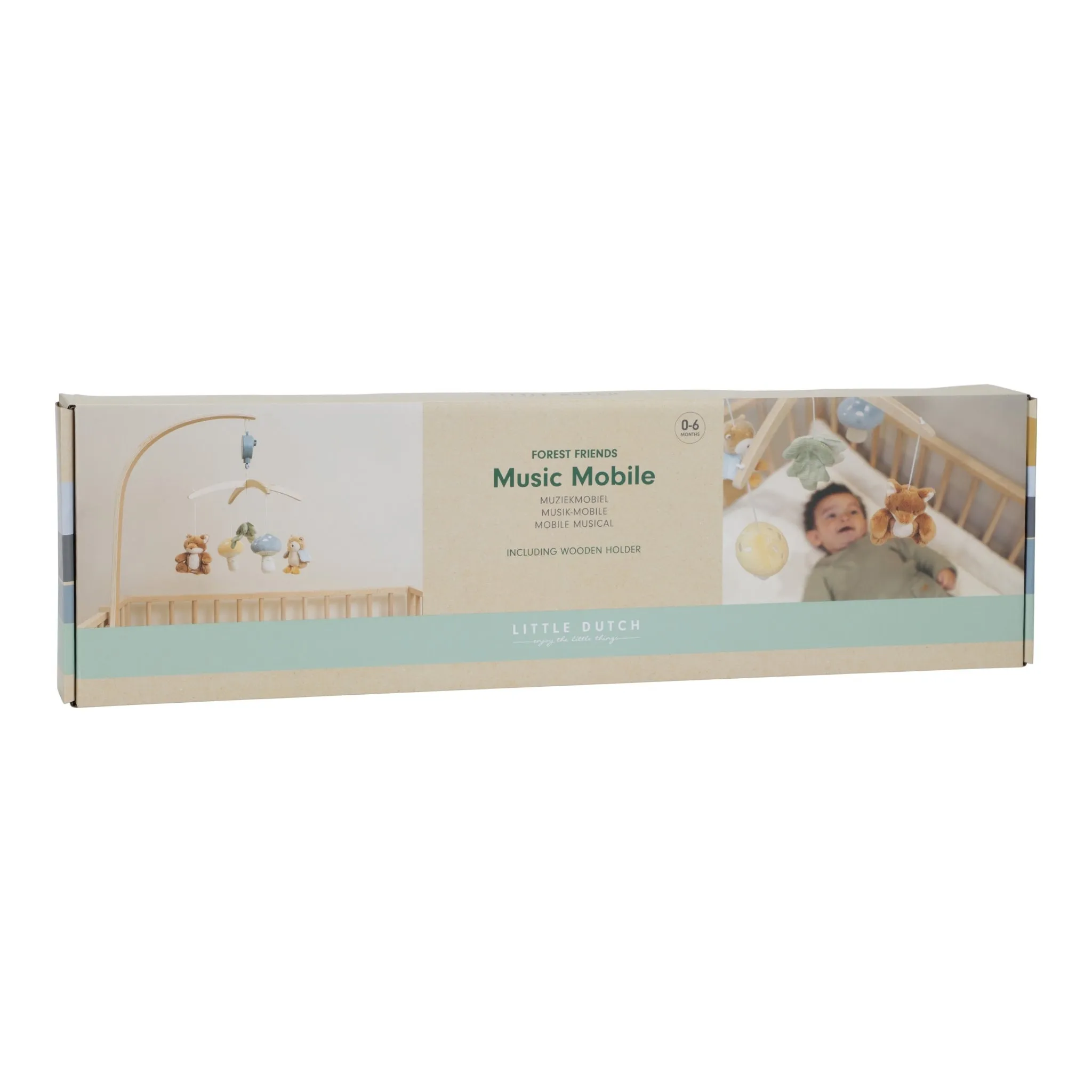 Little Dutch Wooden Music Mobile - Forest Friends