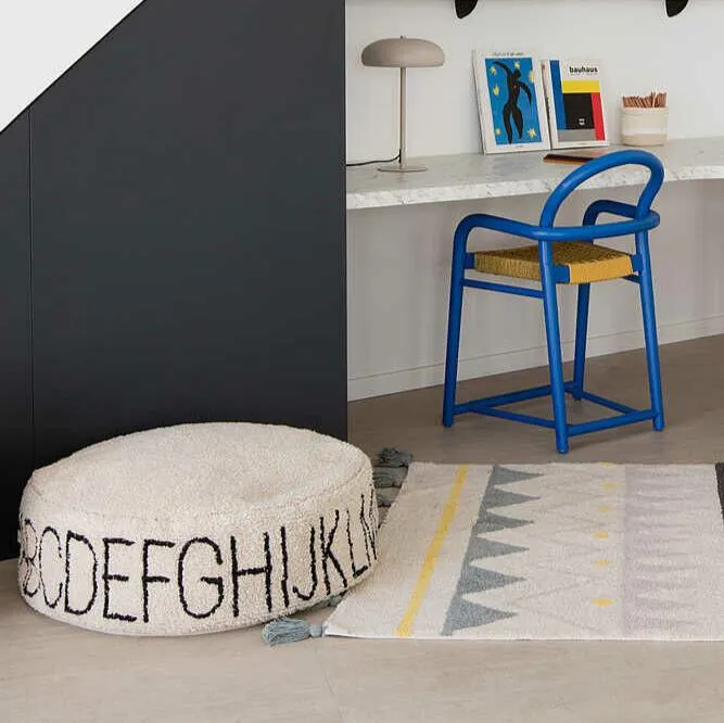 Lorena Canals ABC Pouffe - Natural/Black