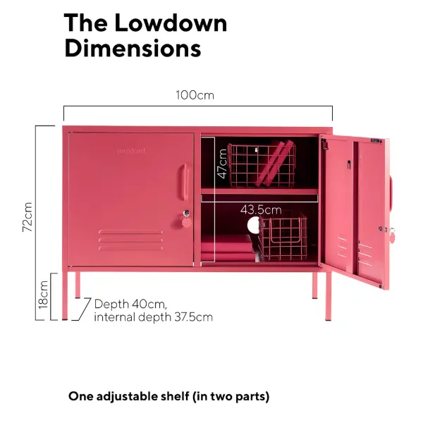 Mustard Made The Lowdown Storage Locker - Berry