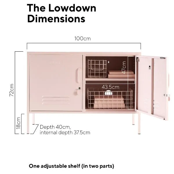Mustard Made The Lowdown Storage Locker - Blush