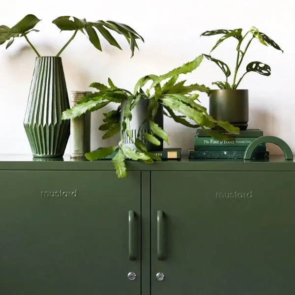 Mustard Made The Lowdown Storage Locker - Olive Green