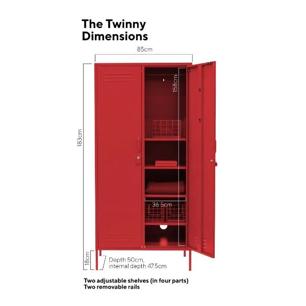 Mustard Made The Twinny Storage Locker - Poppy