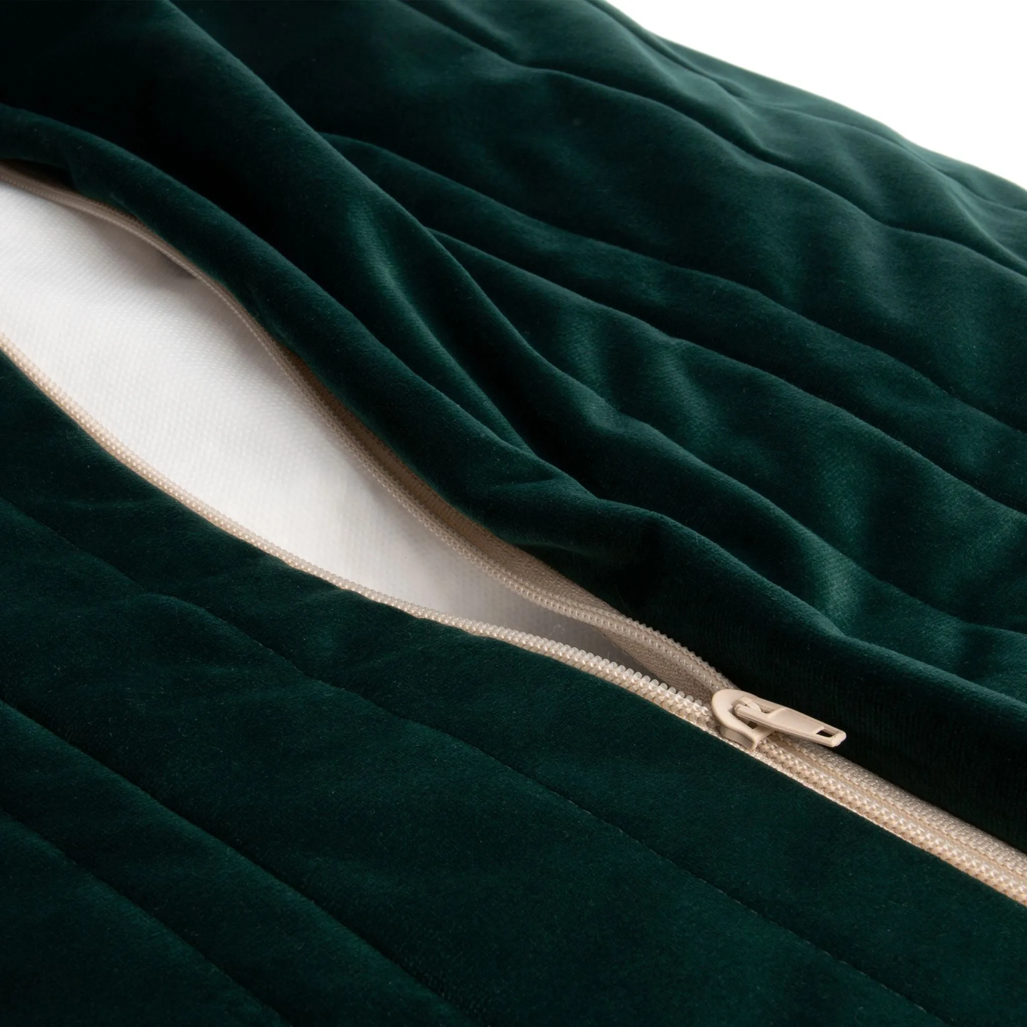 Nobodinoz Essaouira Velvet Beanbag - Jungle Green