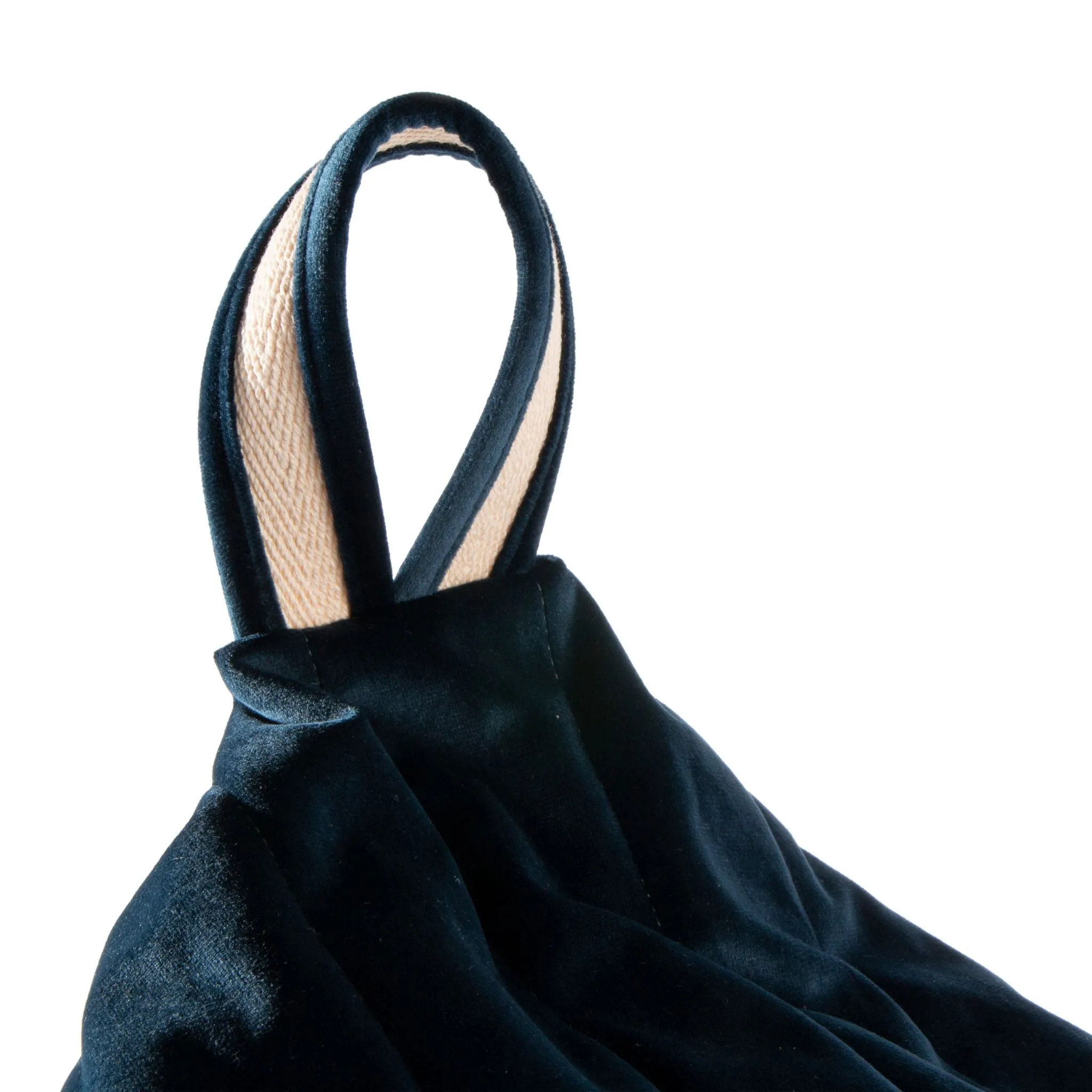 Nobodinoz Essaouira Velvet Beanbag - Night Blue