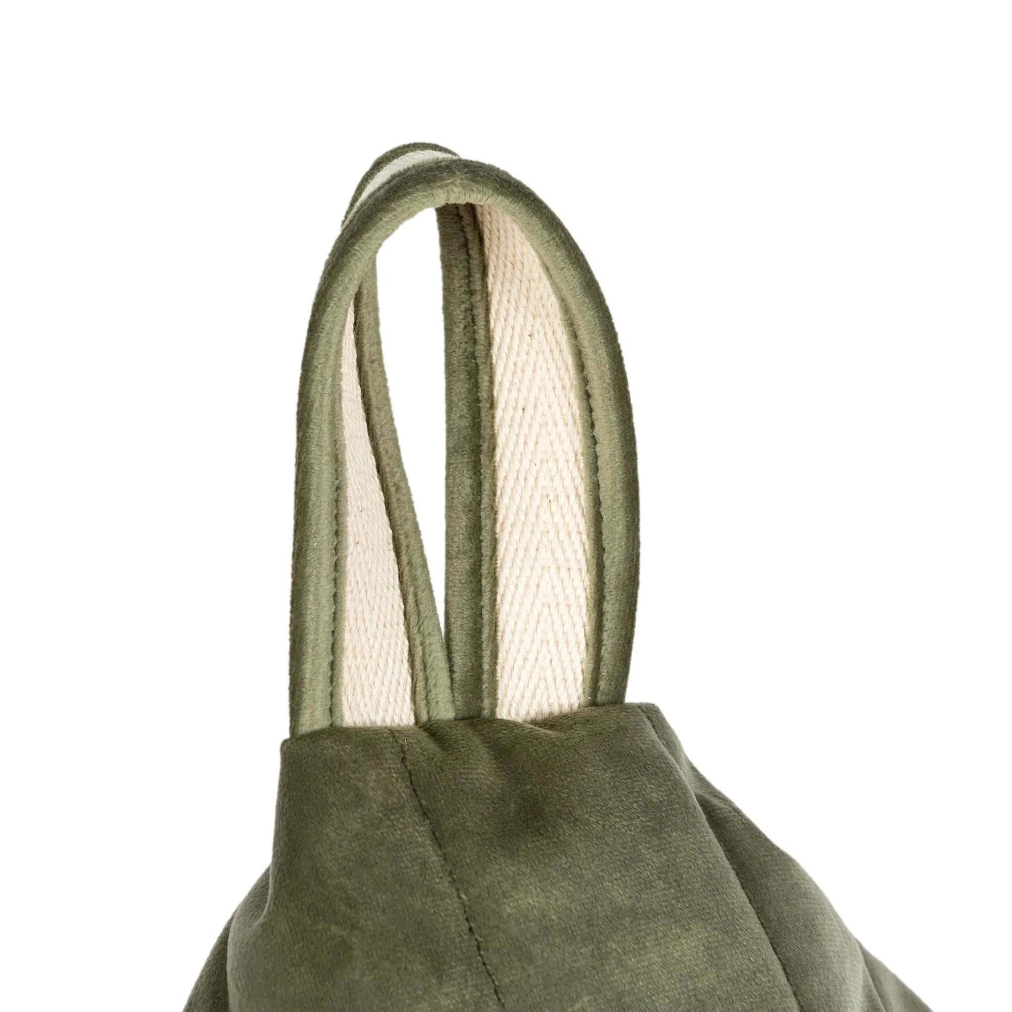 Nobodinoz Essaouira Velvet Beanbag - Olive Green