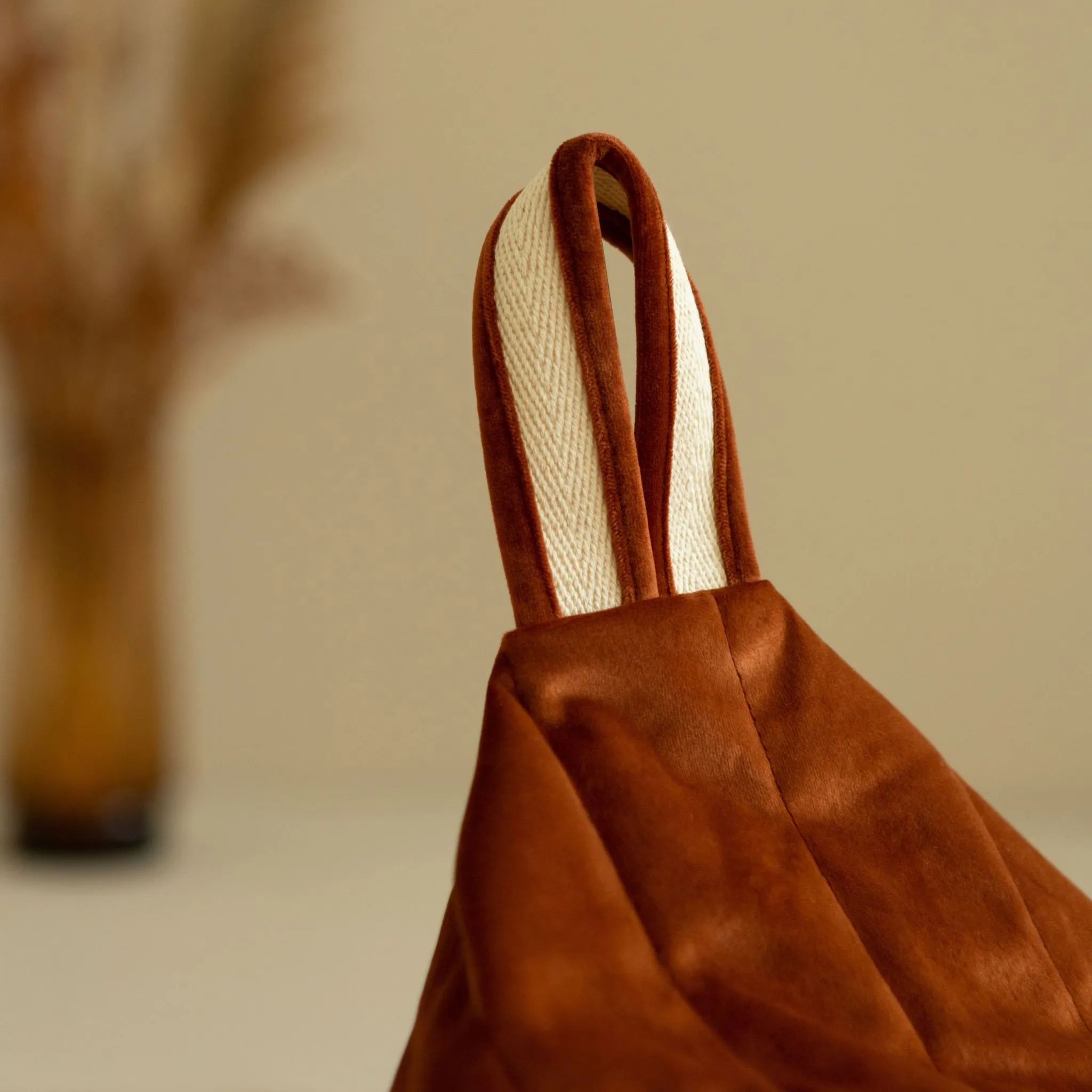 Nobodinoz Essaouira Velvet Beanbag - Wild Brown
