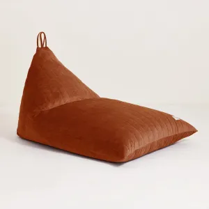 Nobodinoz Essaouira Velvet Beanbag - Wild Brown