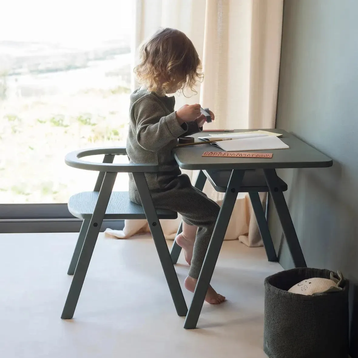 Nobodinoz Growing Green Chair - Deep Green