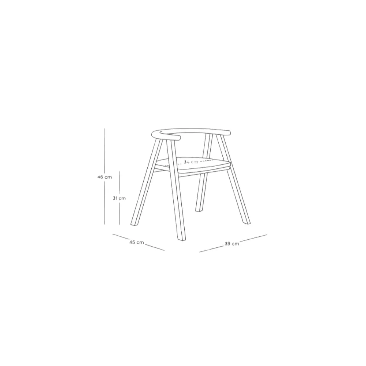 Nobodinoz Growing Green Chair - Deep Green
