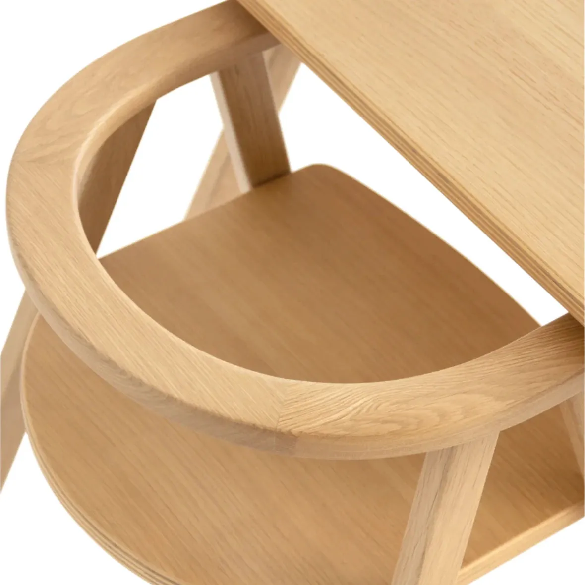 Nobodinoz Growing Green Chair - Oak