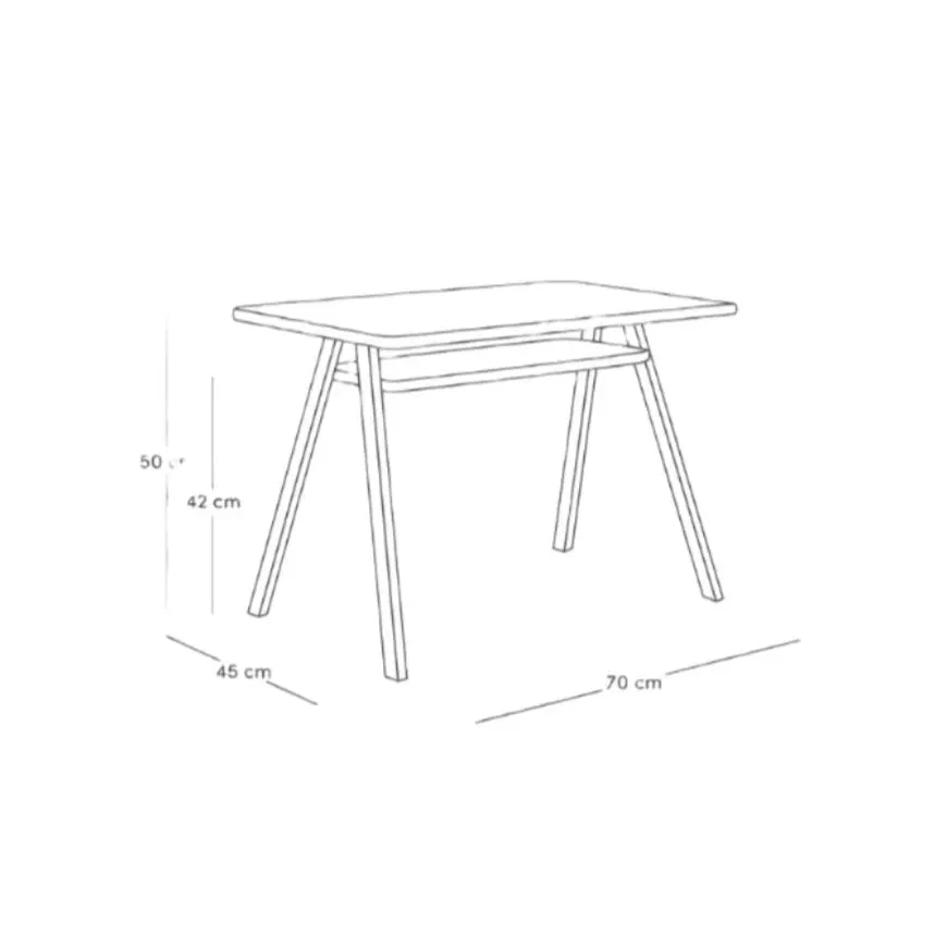 Nobodinoz Growing Green Kids Table - Blush