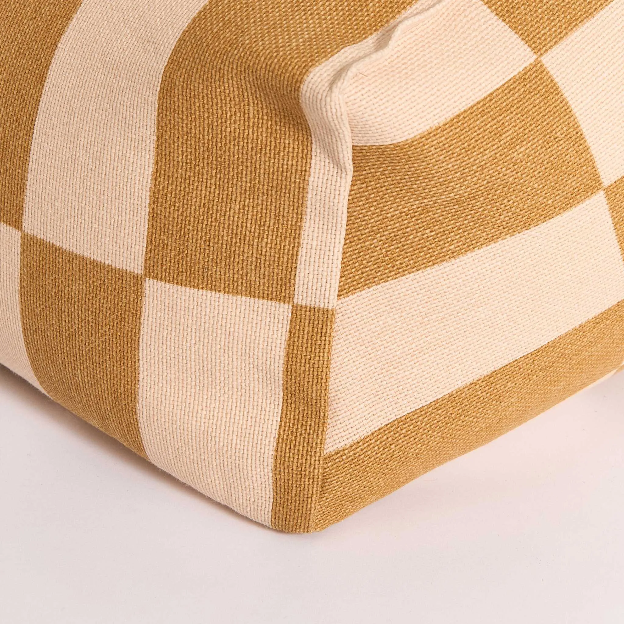 Nobodinoz Vibes Armchair Beanbag - Mustard And Sand Tiles